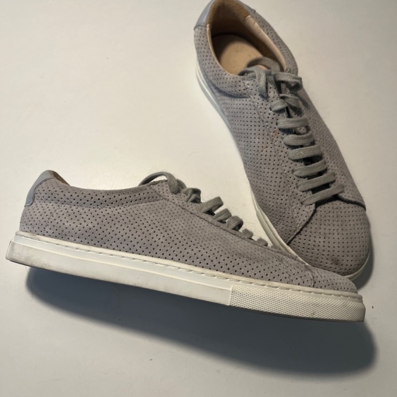 Zespa Grey Suede Perforated Sneakers 39 - Picture 2 of 7